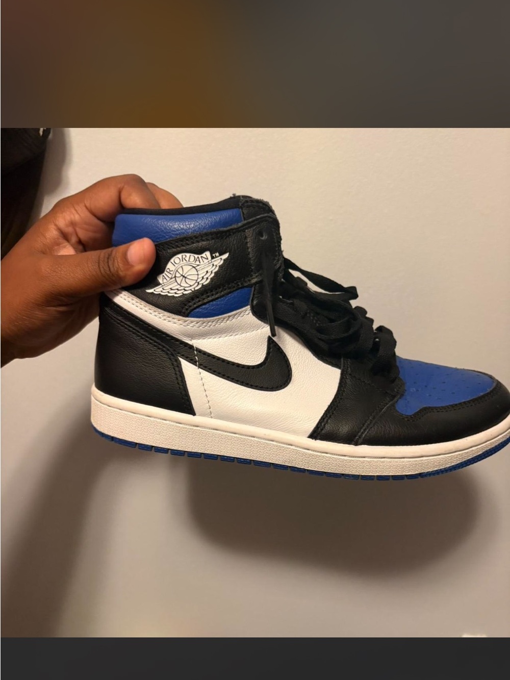 Air Jordan 1 Retro High OG - Black/White/Royal Blue